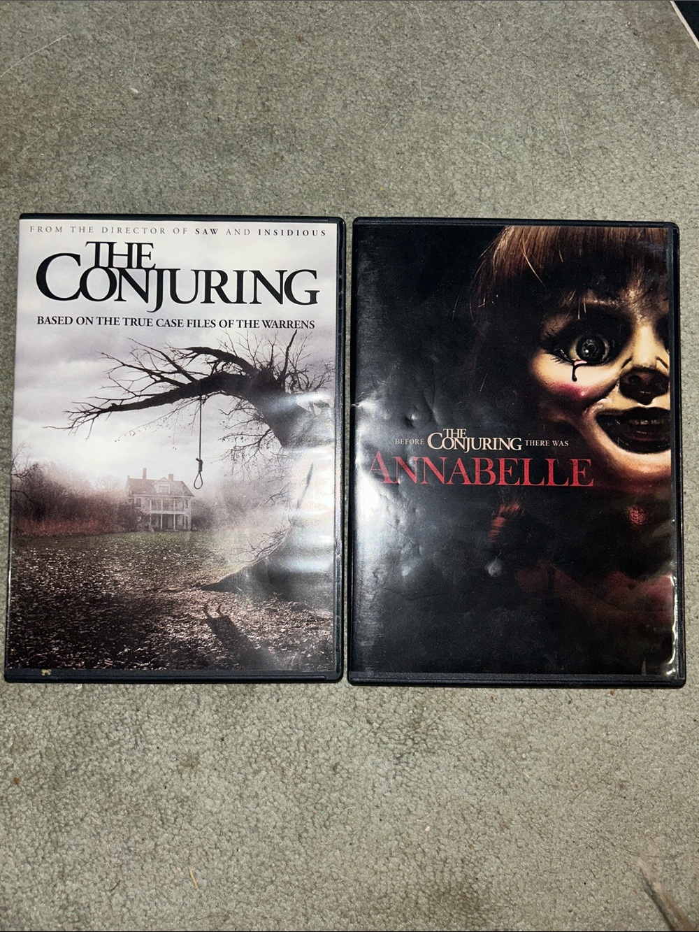 The Conjuring & Annabelle DVDs